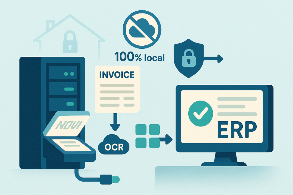 المحاسبة والشركات: استخراج فواتير محلي 100%، أمان وسرعة