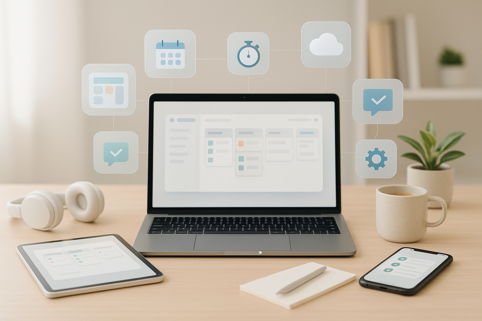 خريطة مكدسك: النواة → الواجهة مع العميل → الأتمتة