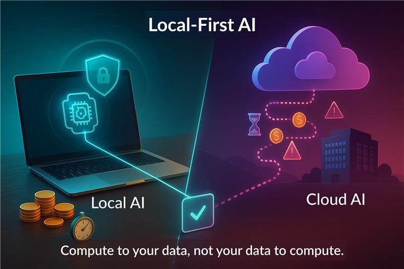 الذكاء الاصطناعي المحلي أولاً: السرعة، التكاليف المتوقعة، الخصوصية بحسب التصميم